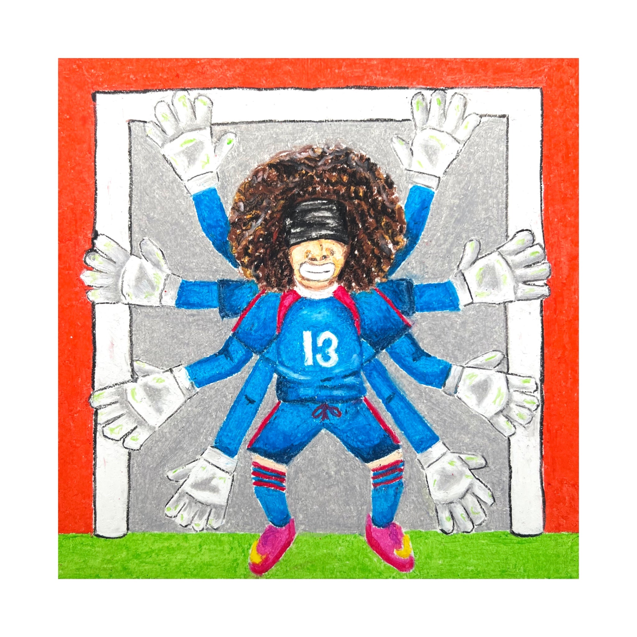Ochoa oil pastel print